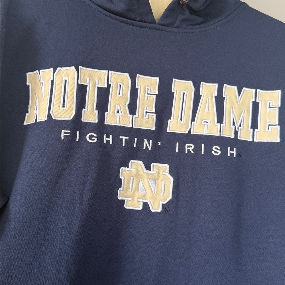 Notre Dame Hoodie with embroidered Logo medium - Picture 2 of 6